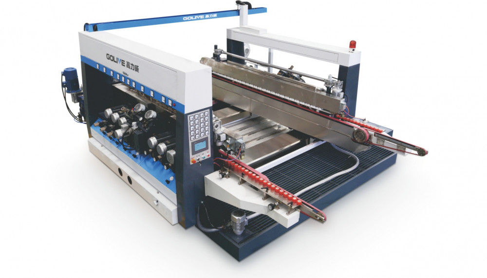 Станок для 2-х сторонней шлифовки и полировки кромки плоского стекла SDE